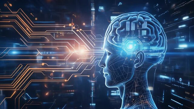 Neural Network AI Mind Interface 4K Generative AI