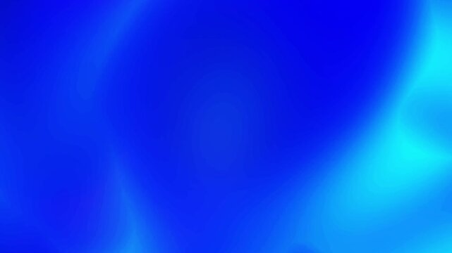 Deep vibrant royal blue and bright cyan gradient motion loop featuring smooth glowing wave light Perfect for stylish video intros and creative overlays