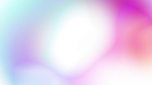 Soft clean white bright pink and lavender pastel gradient background loop with subtle glowing liquid light reflections Perfect for aesthetic presentation backgrounds and intros