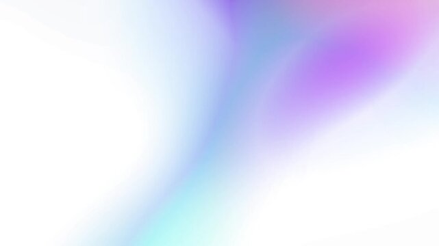 Soft clean white pastel cyan blue and light purple gradient motion loop featuring smooth glowing wave light Perfect for stylish video intros and creative overlays