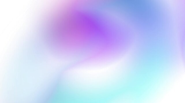 Soft clean white pastel cyan blue and lavender gradient background loop with glowing fluid light flow Perfect for creative video intros and overlays