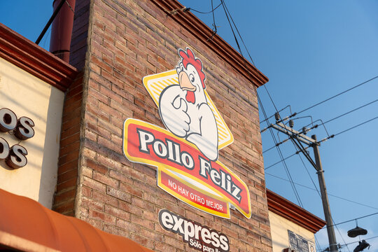 Pollo Feliz, Facade of Mexican rotisserie chicken franchise in Guadalajara, Jalisco, Mexico, August 5, 2026.