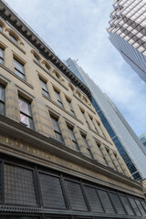 Obraz premium exterior of heavily restored Philip Jamieson Building at 2 Queen St W, Toronto (later known as FW Woolworth store)