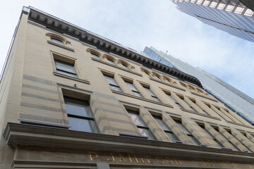 Fototapeta premium exterior of heavily restored Philip Jamieson Building at 2 Queen St W, Toronto (later known as FW Woolworth store)