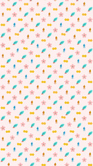 Small floral and leaf pattern © dafa