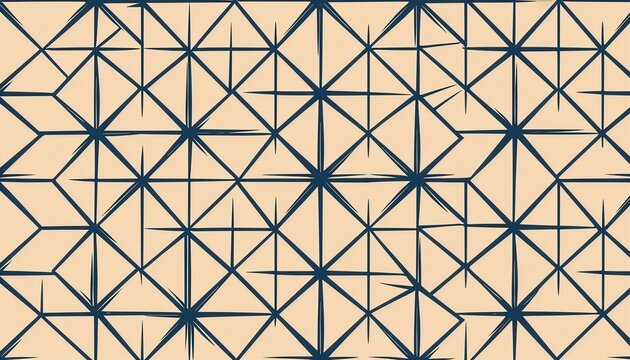 Traditional Japanese asanoha hemp leaf geometric pattern