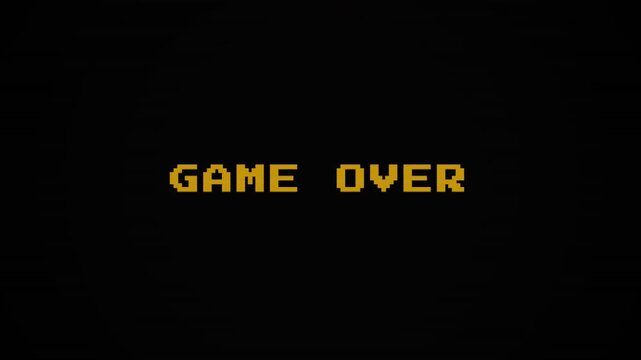 Retro 8 Bit Loading Bar Featuring a Neon Green Pixelated Animation for Vintage Arcade Gaming. 4K Video