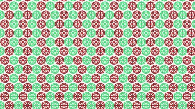 Vibrant colorful repeating fruit slice pattern background footage