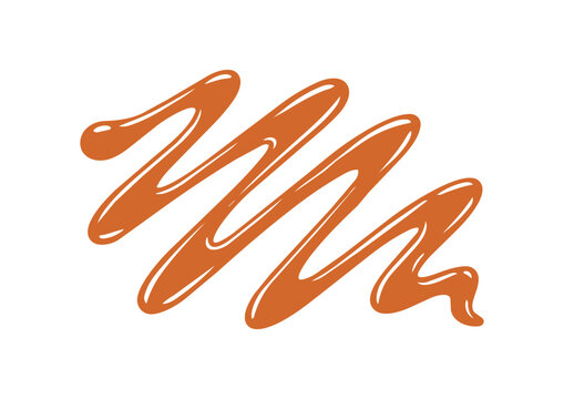 Caramel and Caramel Syrup Vector Illustration／キャラメルとキャラメルシロップのベクターイラスト