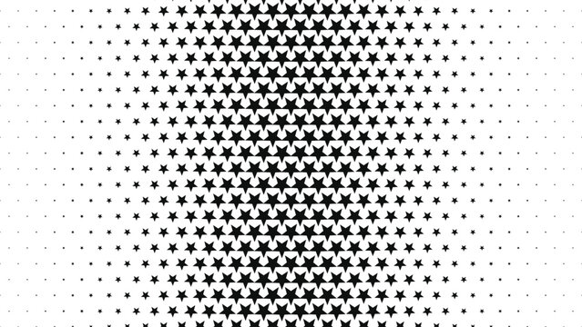 Abstract halftone dot star pattern vector background