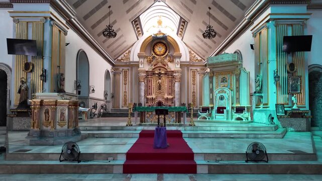 Cathedral sanctuary and altar, Dumaguete, Philippines