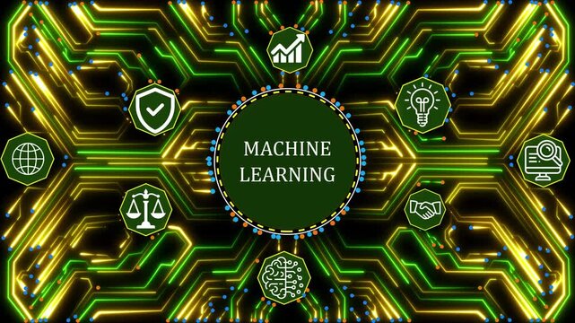 Future of Machine Learning: AI-Driven Data Analytics, Neural Network, Deep Learning 4K Video