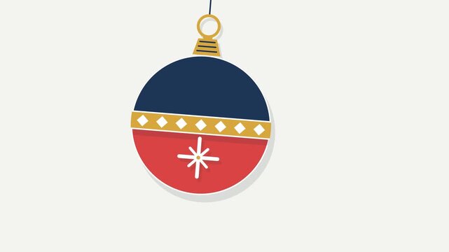 A sophisticated Scandinavian 2D vector animation starting from a blank canvas. Components appear sequentially before magnetic assembly, highlight, and pendulum swing.