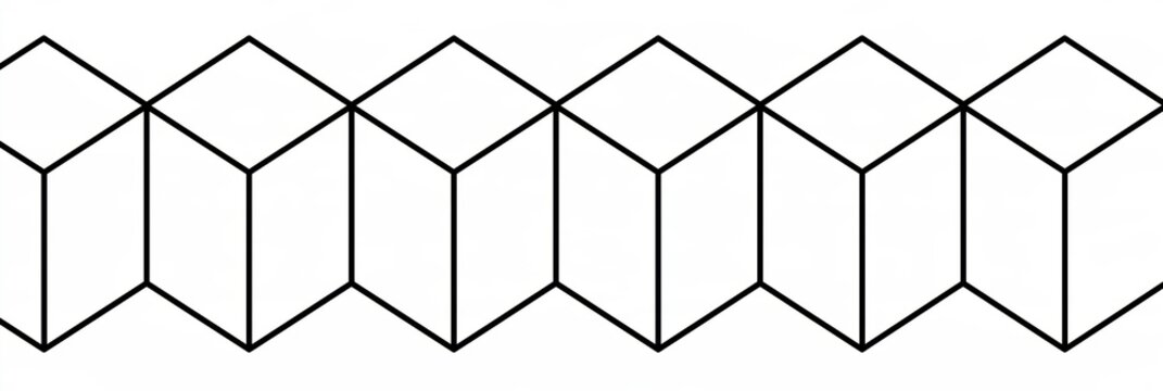 Abstract geometric pattern of interlocking shapes