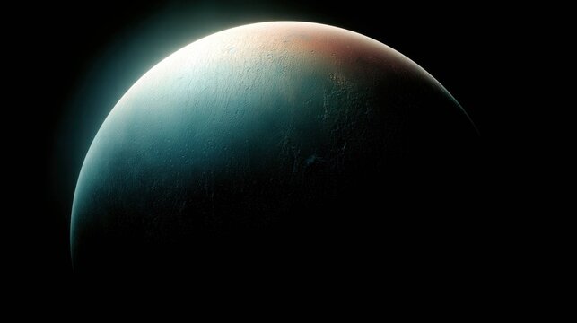 A planetoid with a distinct metallic sheen, bathed in celestial light, against the deep expanse of space