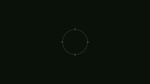 Military High Tech Target Crosshair Tracking Reticles and Locks Seamless Loop 4K
