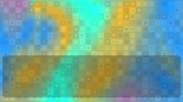 Vibrant colorful abstract pixelated background with soft glowing light effects and geometric shapes.