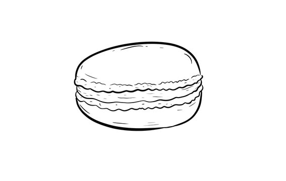 macaron digital drawing illustration isolated