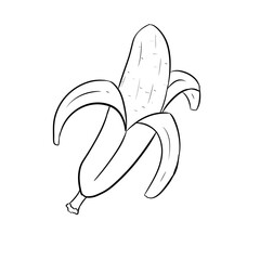 banana digital drawing illustration isolated © mbahran