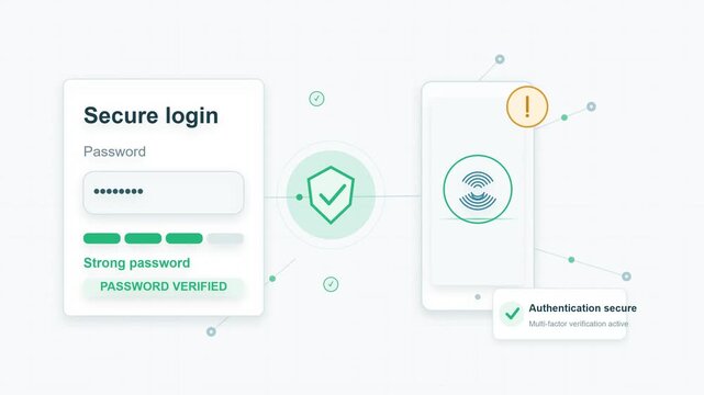 Digital security interface for user authentication and password verification
