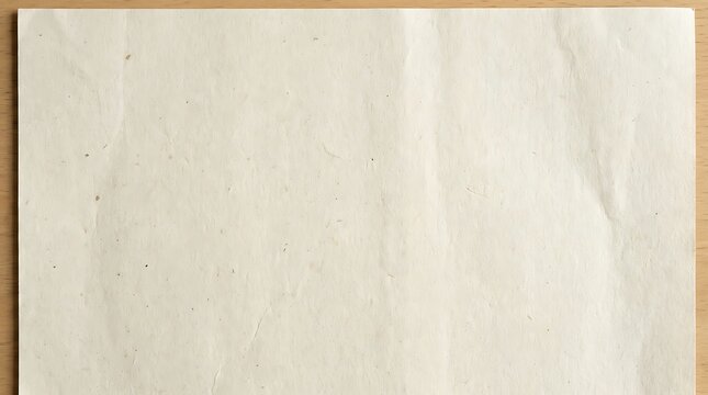 Blank old vintage paper sheet texture with creases and fibers for background design mockup