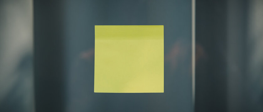 sheets of note papers, stick notes paper, post it on mirror window