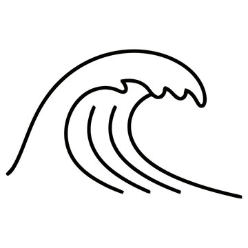 Simple wave outline