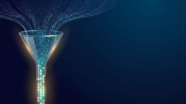 DataCompression-NavyCyanGold-GlassLight-DataAdvertising-EfficiencyWaveBackground