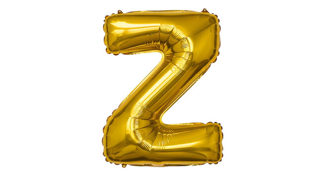 Beautiful golden shiny number twenty seven letter z icon with 3d effect isolated on transparent background