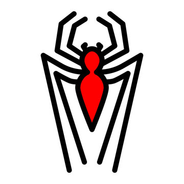 Spider Omen Vector Filled Icon Design