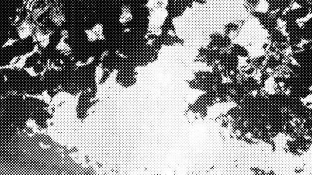 Grunge and grainy texture with splashes and splatters in slow motion