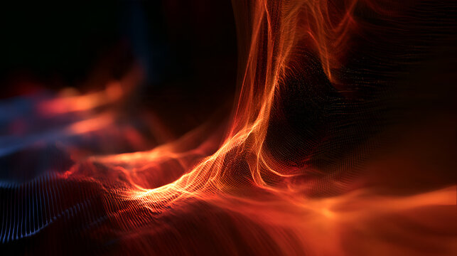 Abstract Computational Fluid Dynamics Visualization Glowing On A Screen
