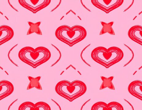 Abstract pattern design in pink, background, copy space