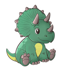 Triceratops Cartoon Vector © Jihad