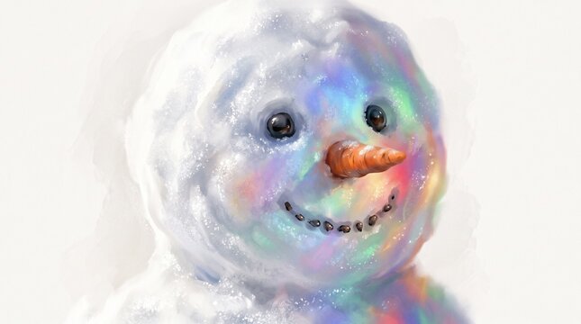 snowman in light