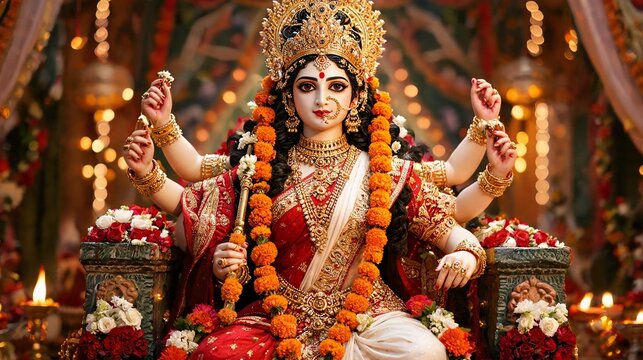 Goddess Durga Murti Idol for Durga Puja Festival in India