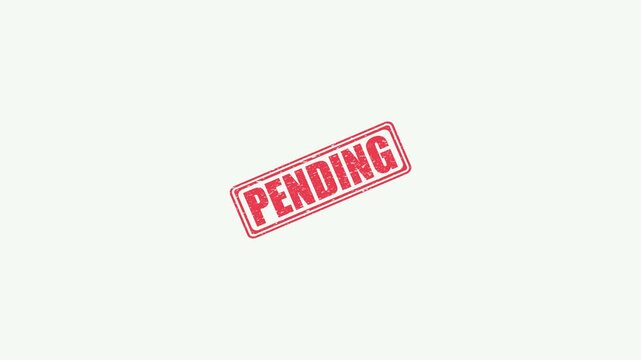 Animated Rubber Stamp Mark with Distressed Texture