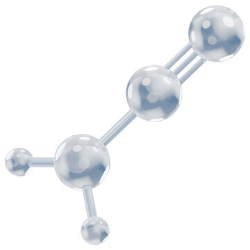 Cyanamide Molecule 3D Icon
