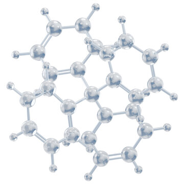 Tetraphenyl Carbon Molecule 3D Icon