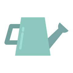 Light Green Gardening Watering Can Flat Illustration for Plant Care and Garden Maintenance © Orca GMG