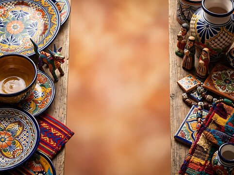 Traditional Mexican Crafts Celebrating Hispanic Heritage Month Decor