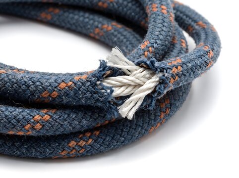 rope on white background