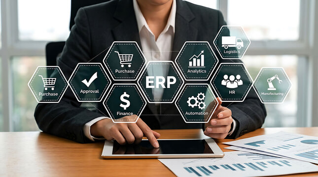 ERP enterprise resource planning business management software automation system