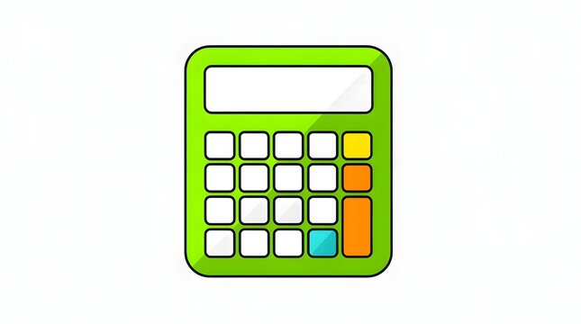 Calculator displays numerical buttons used for accounting and financial planning tasks.