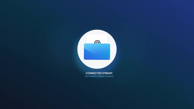 Email Motion Graphic with Floating Envelope and At Symbol