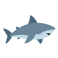 Obraz premium Shark flat design