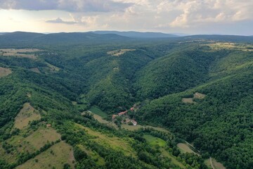 Fototapeta premium The Forested Hills of the Balkans