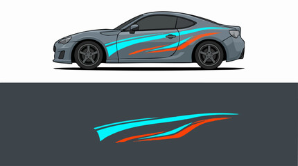 Fototapeta premium sleek sports car aerodynamic lines
