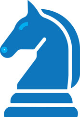 Chess knight strategy icon symbolizing planning, tactics and decision making. Business strategy, leadership,  Chess Knight Minimalist Black Line Vector Icon.  Gradient chess knight piece icon  © MDParveg