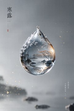 Water Droplet Falling water droplet falling sphere motion tranquility